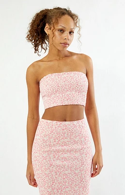 Roxy Floral Smocked Tube Top