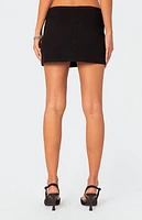 Edikted Kat Slitted Mini Skirt