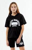 PacSun Kids Black Mesh Jersey