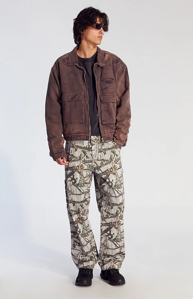 PacSun Light Camo Baggy Carpenter Jeans