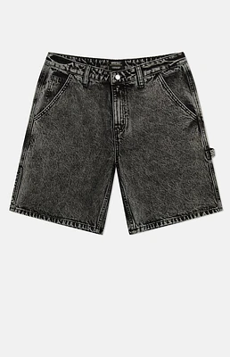 WeSC America Inc Acid Gray Denim Carpenter Baggy Shorts