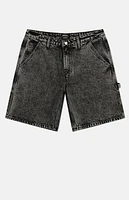 WeSC America Inc Acid Gray Denim Carpenter Baggy Shorts