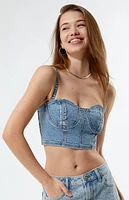 Pacsun Disco Party Denim Corset