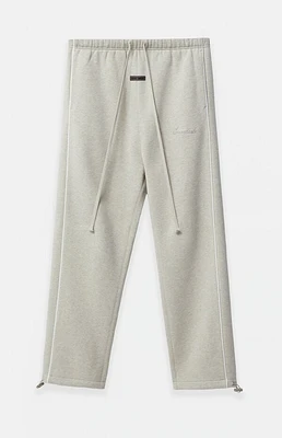 Fear of God Essentials Heather Stone & Cloud White Relaxed Fleece Sweatpants