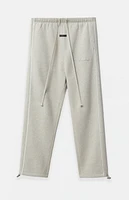 Fear of God Essentials Heather Stone & Cloud White Relaxed Fleece Sweatpants