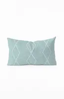 Blue Diamond Oblong Throw Pillow