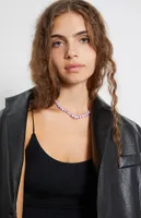 Frasier Sterling x PacSun Heart Gem Choker Necklace