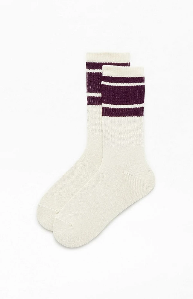 PacSun Varsity Stripe Crew Socks