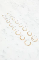 LA Hearts 9 Pack Hoop & Stud Earrings