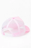 Von Dutch Pink Velvet Trucker Hat