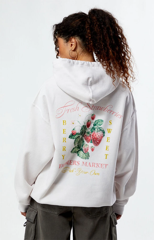 Golden Hour Fresh Strawberry Market Hoodie