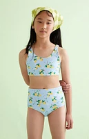 PacSun Kids Eco Lemon Cropped Bikini Top & High Waisted Bottom Set