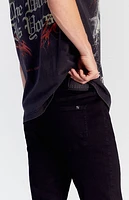 Pacsun High Stretch Black Stacked Skinny Jeans