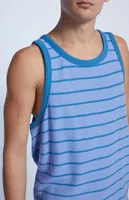 PacSun Blue Jacquard Striped Tank Top