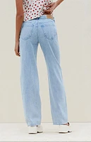 PacSun Light Indigo Low Rise Straight Leg Jeans