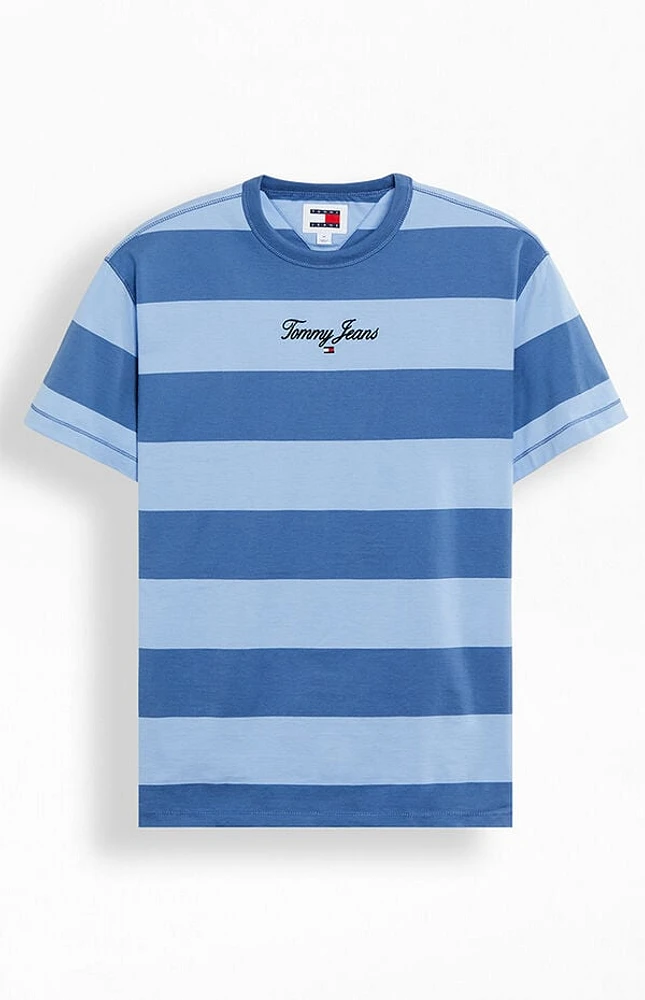 Bold Stripe Embroidered T-Shirt
