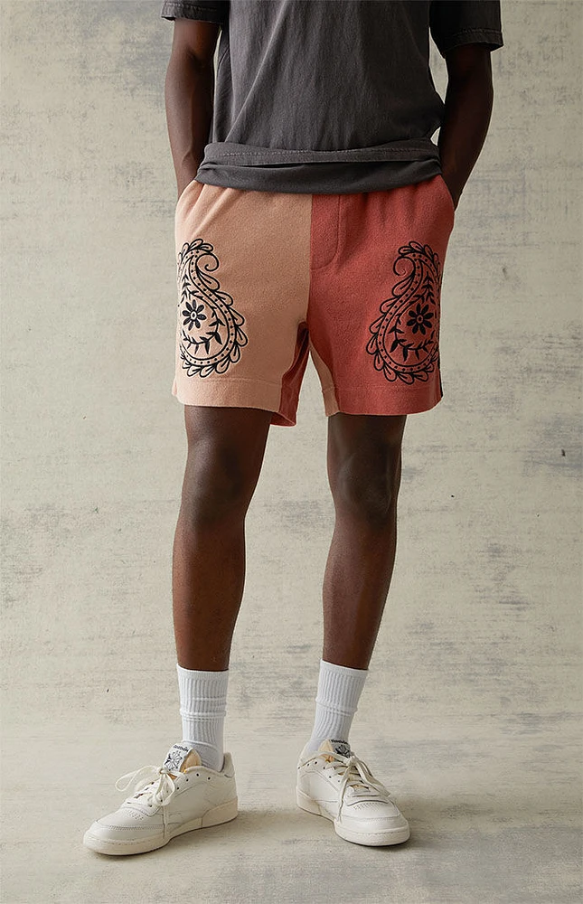 PacSun Terry Colorblock Shorts