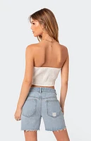 Poplin Bustier Top