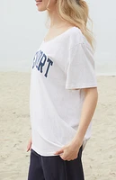 John Galt Hailie Newport Off-The-Shoulder Top