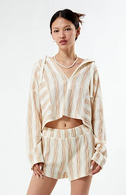 Roxy After Beach Break Hooded Poncho Sweater