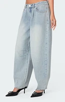 Edikted Balloon Washed Low Rise Jeans