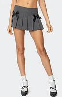 Edikted Bowen Pinstripe Pleated Mini Skort