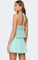 Edikted Sea Star Chiffon Split Front Top