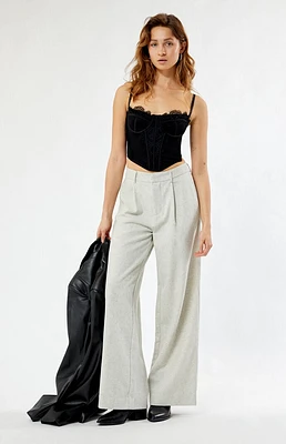 WEWOREWHAT Low Rise Wide Leg Trousers