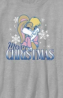 Kids Lola Bunny Merry Christmas T-Shirt