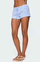 Edikted Lira Gingham Shorts