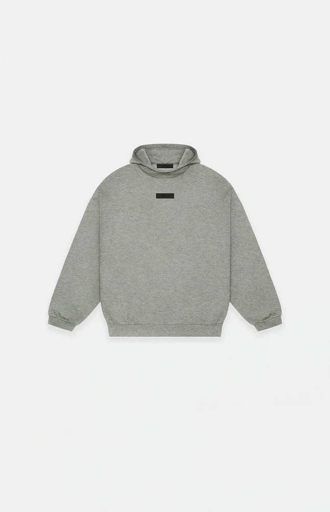 Kids Fear of God Essentials Dark Heather Oatmeal Hoodie