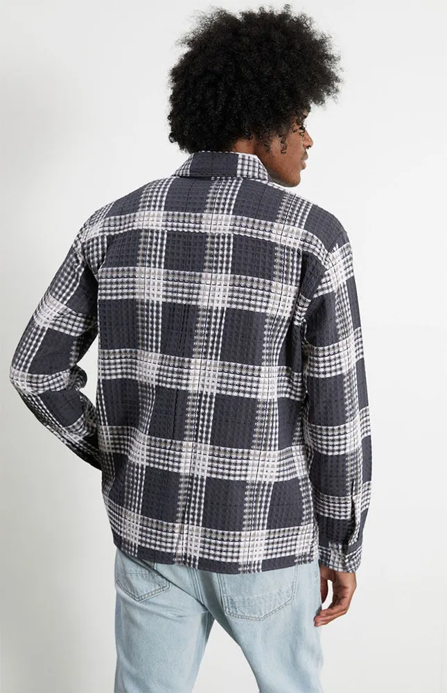 PacSun Plaid Waffle Shirt