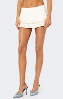 Edikted Double Pleated Mini Skort