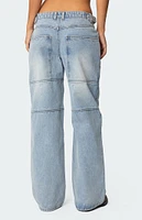 Edikted Shai Low Rise Carpenter Jeans