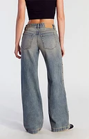 Pacsun Casey Star Stud Low Rise Baggy Jeans