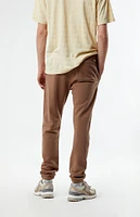 PacSun Brown Fleece Jogger Sweatpants