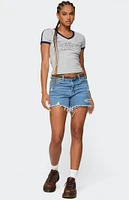 Edikted Los Angeles Contrast T-Shirt
