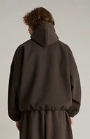 Fear of God Essentials Brown Brushed Yarn Hoodie