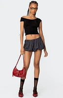 Edikted Liz Polka Dot Bubble Shorts