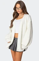 Edikted Mathilde Oversized V Neck Cardigan