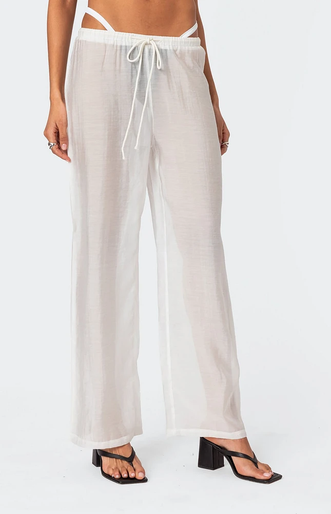 Edikted Breezy Sheer Pants