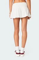 Camellia Cotton Scrunch Mini Skirt