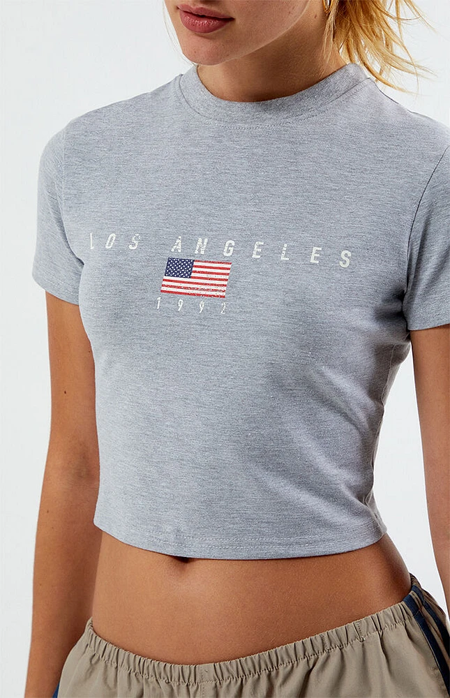 Daisy Street Los Angeles Cropped Baby T-Shirt
