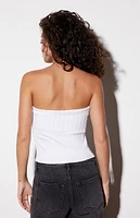 LA Hearts Florence Fold-Over Sweater Tube Top