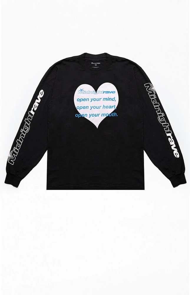 Midnight Rave Open Minded Long Sleeve T-Shirt