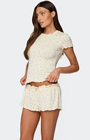 Edikted Florence Floral T Shirt