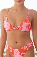 Poolside Paradiso Moorea Knotted Triangle Bikini Top