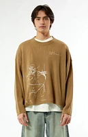 The Met x PacSun Man at a Café Table Paris Cropped Sweater