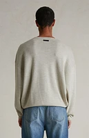 Fear of God Essentials Heather Stone Merino Wool Crew Neck Sweater