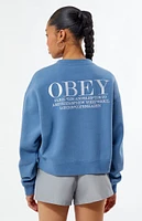 Obey Cities Crew Neck Sweatshirt